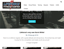 Tablet Screenshot of lifeforcefitness.com